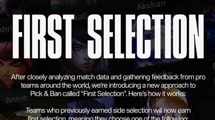 First Selection: Como a Riot vai Mexer no Draft do LoL
