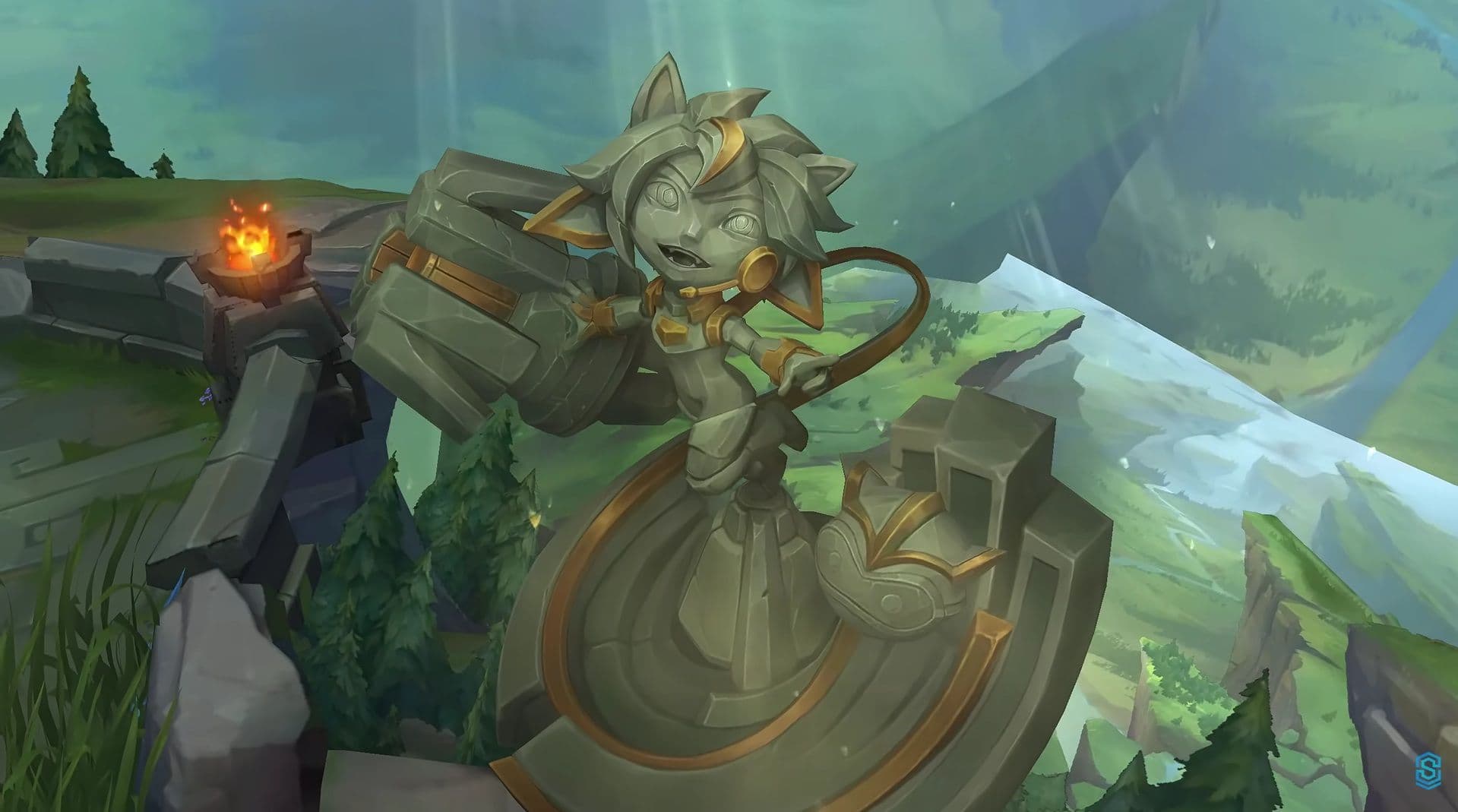 A sneak preview of Caps' Tristana skin for the Hall of Legends made it onto the PBE. (Credit: SkinSpotlights)