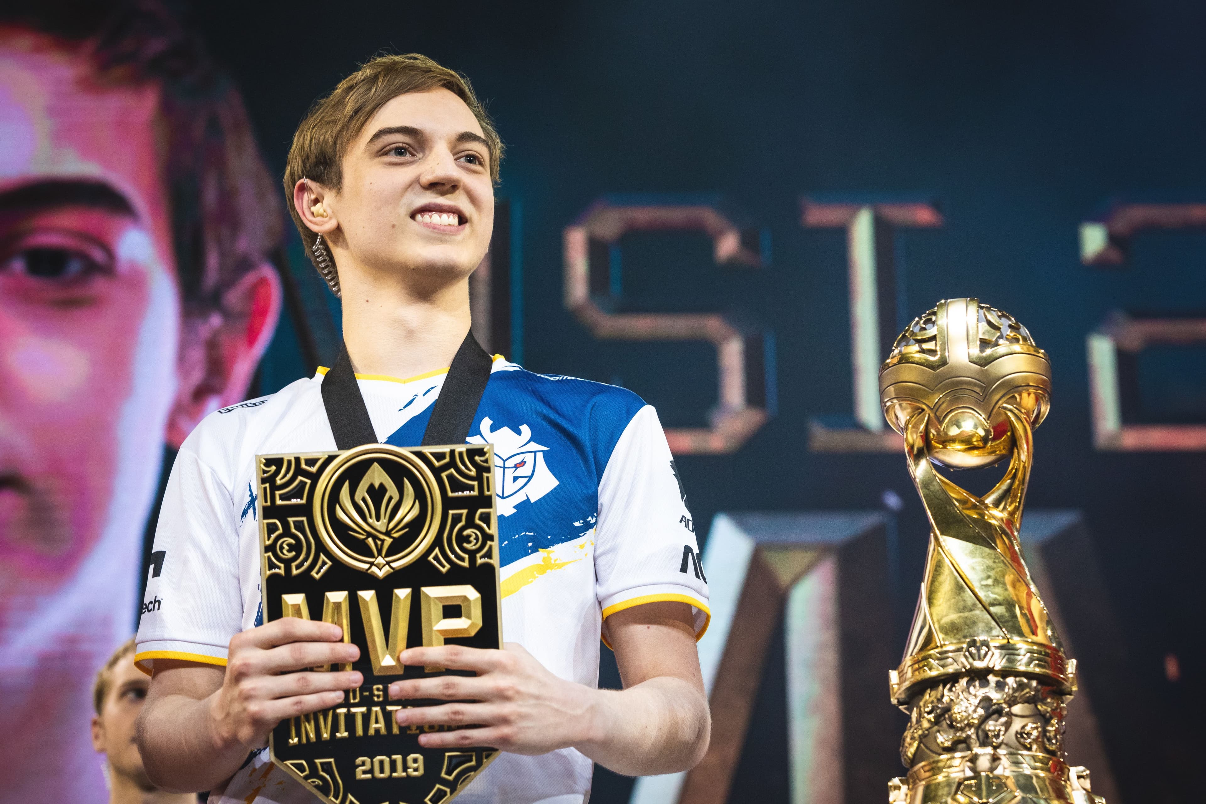 Caps was named MSI 2019 MVP after leading his team to the trophy. (Credit: Colin Young-Wolff/Riot Games)