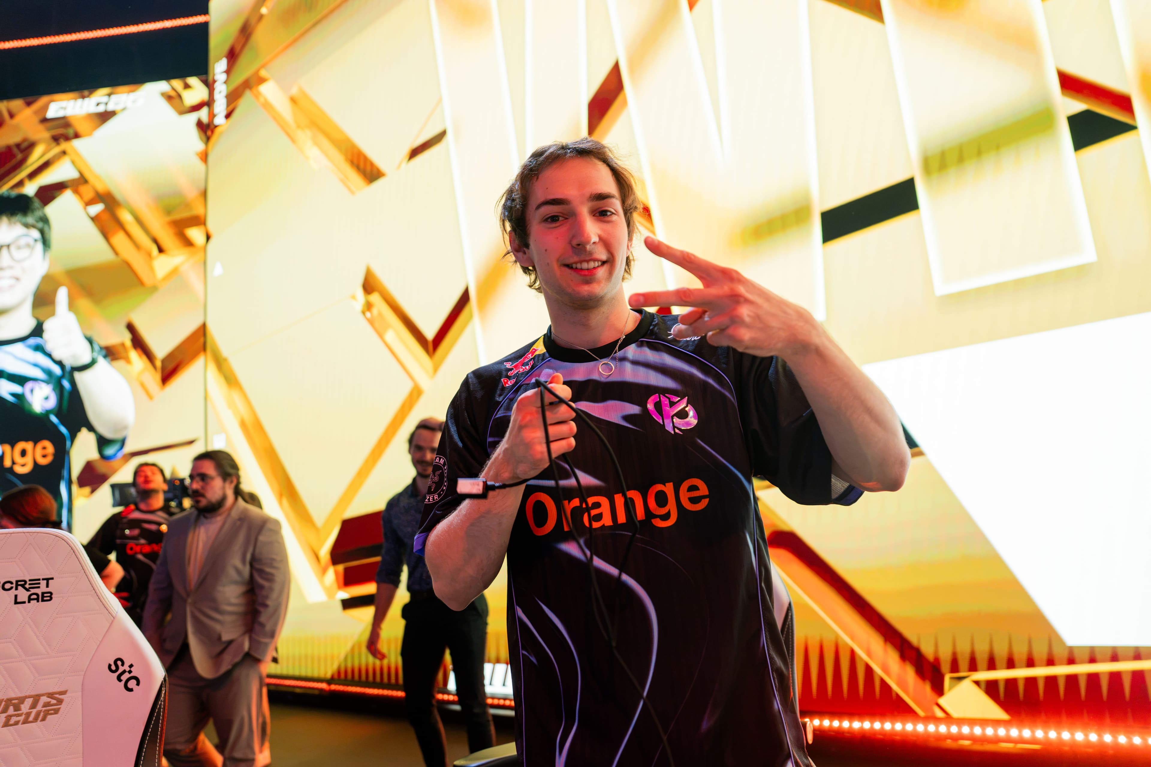KC Busio after taking down Anyone's Legend 2-0 at the Quarterfinals of the 2026 Esports World Cup. (Credit: Esports World Cup)
