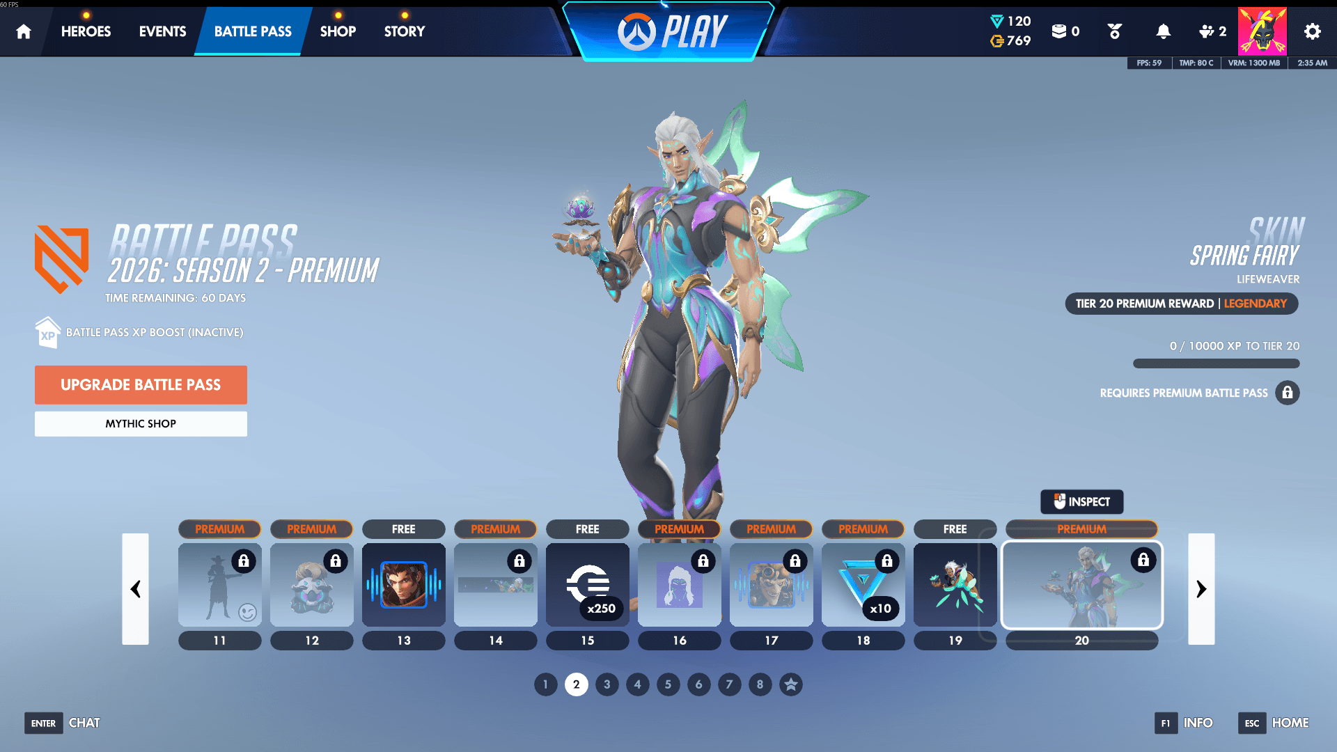 Overwatch Season 2 Battle Pass Tiers 11-20