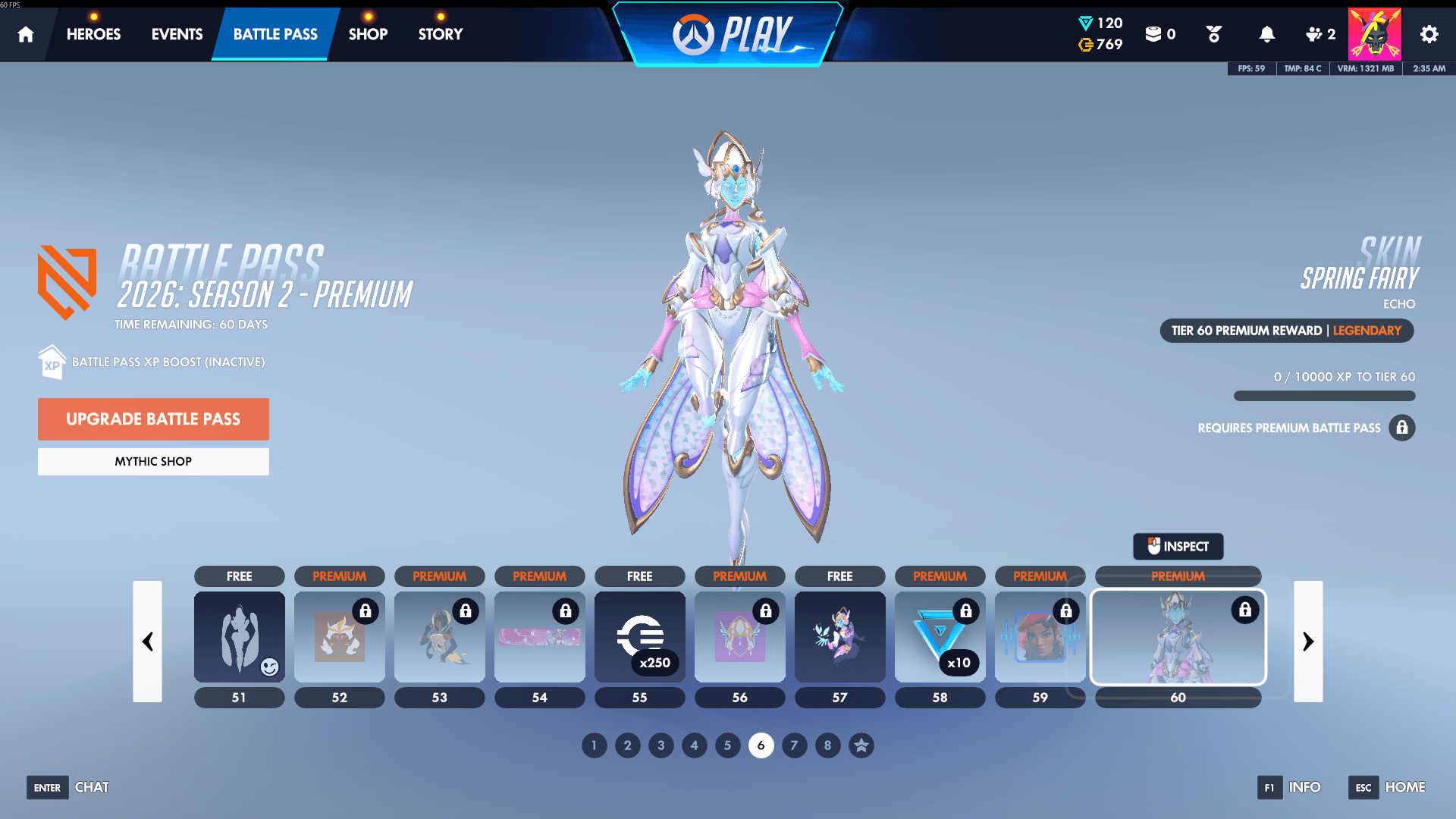 Overwatch Season 2 Battle Pass Tiers 51-60