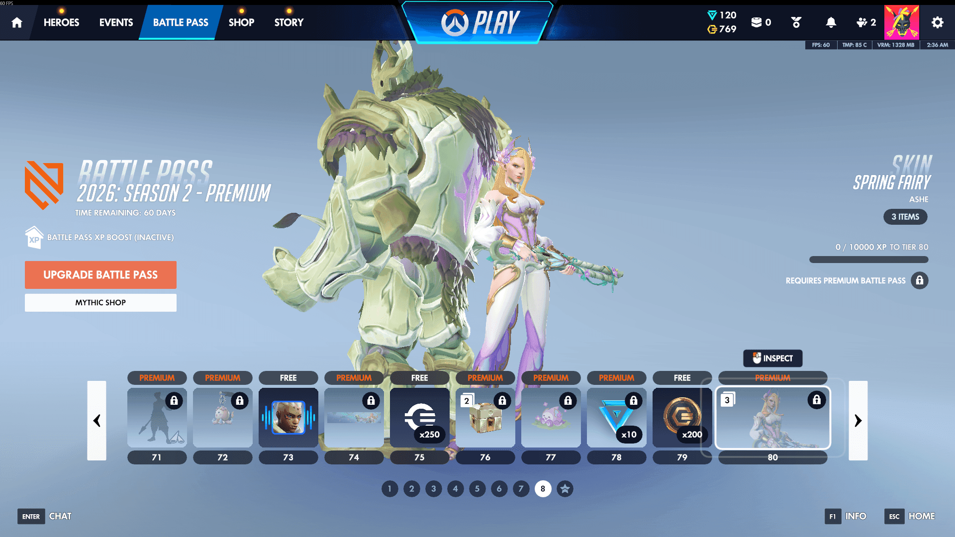 Overwatch Season 2 Battle Pass Tiers 71-80