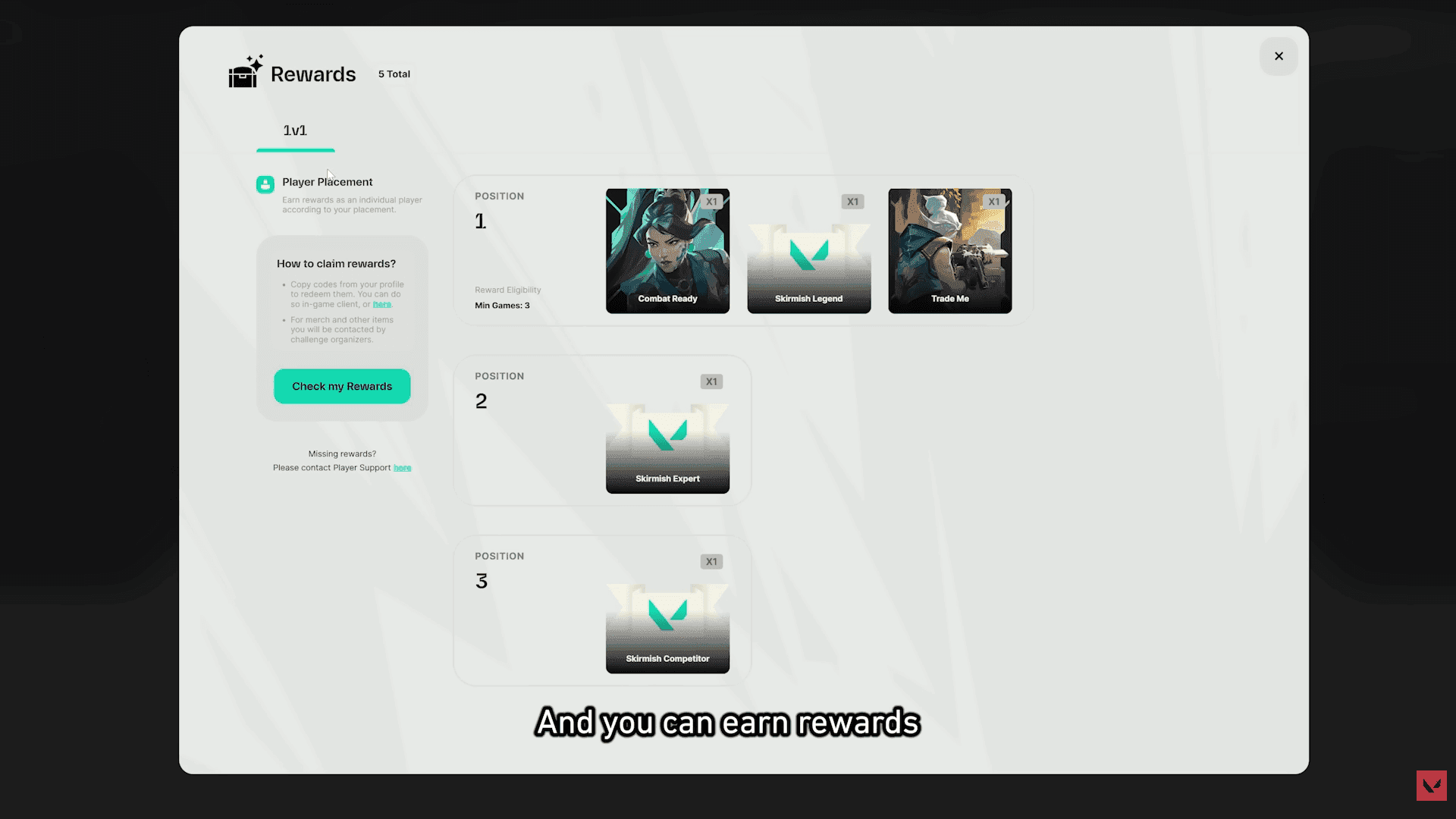 VALORANT Skirmish Ascension Rewards