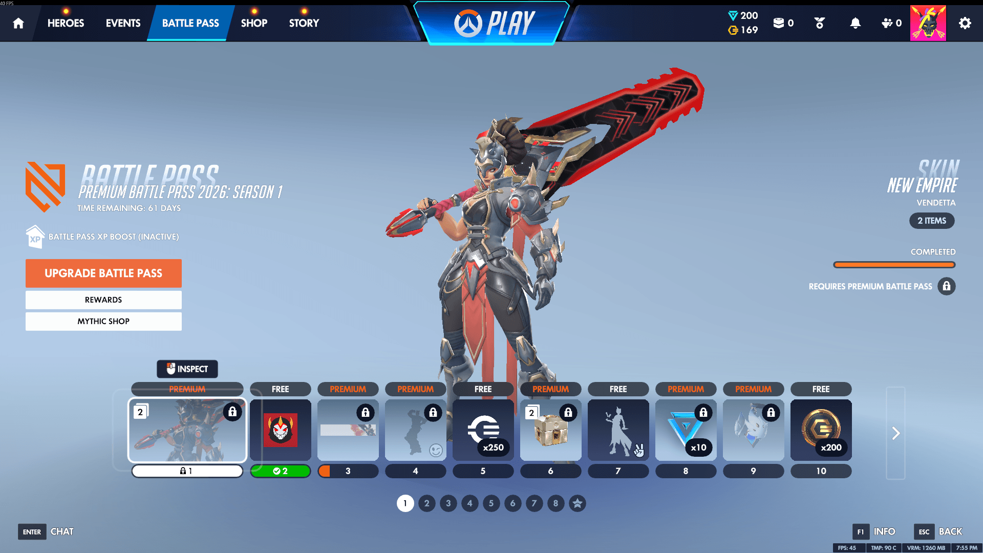 Overwatch Season 1 Battle Pass rewards