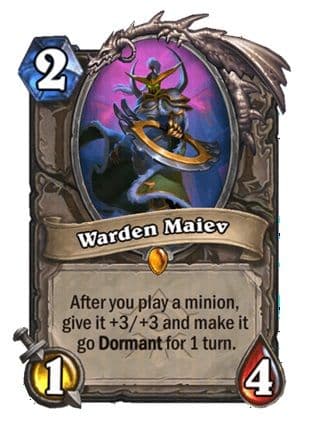 Warden Maiev card art from the Escape from Violet Hold Rewards Track
