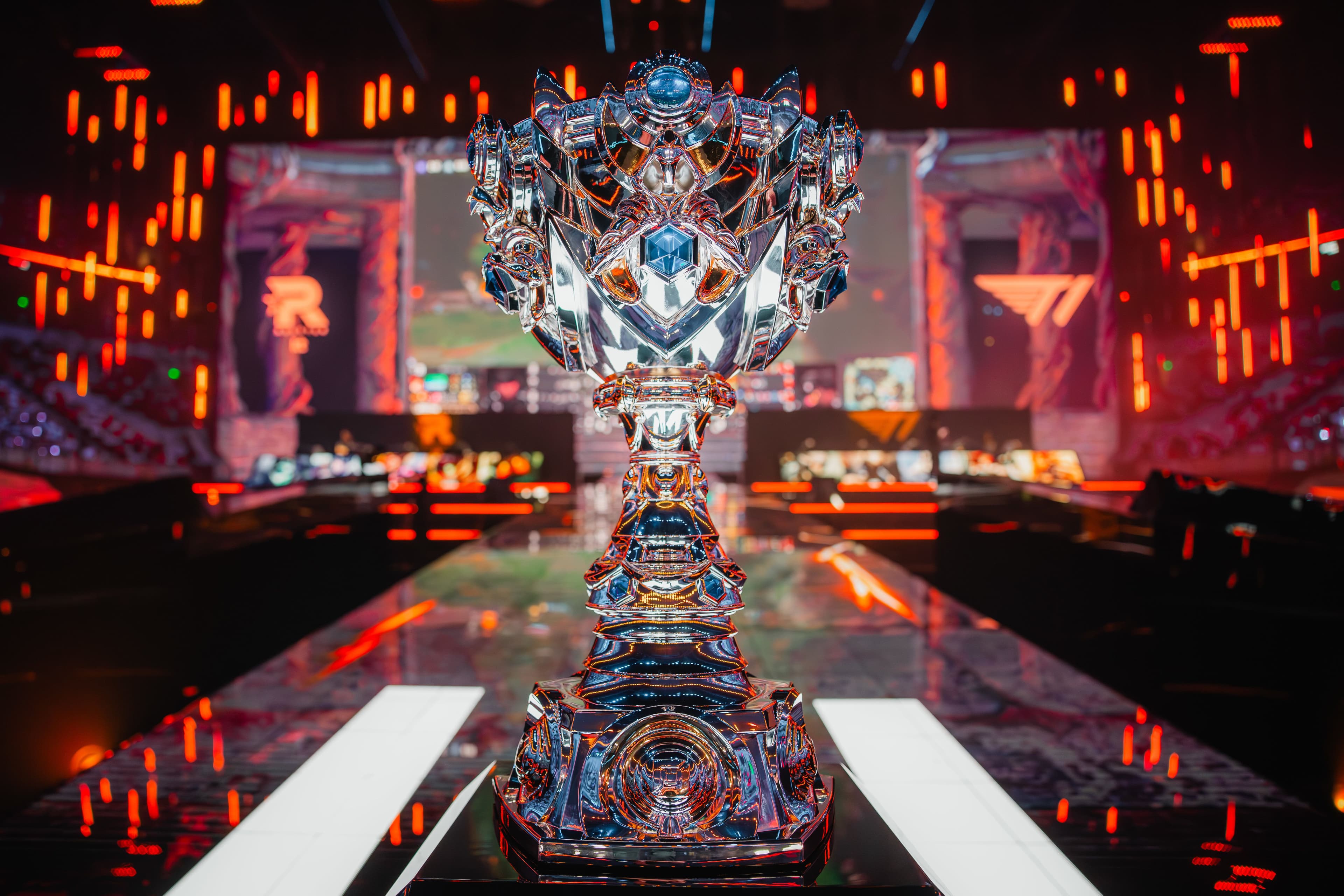 Who will come away with the Summoner's Cup at Worlds 2026? (Credit: Colin Young-Wolff/Riot Games)