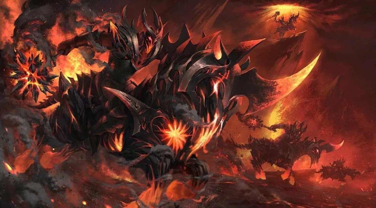 Chaos Knight usa a força da vantagem numérica pra explodir o Largo.