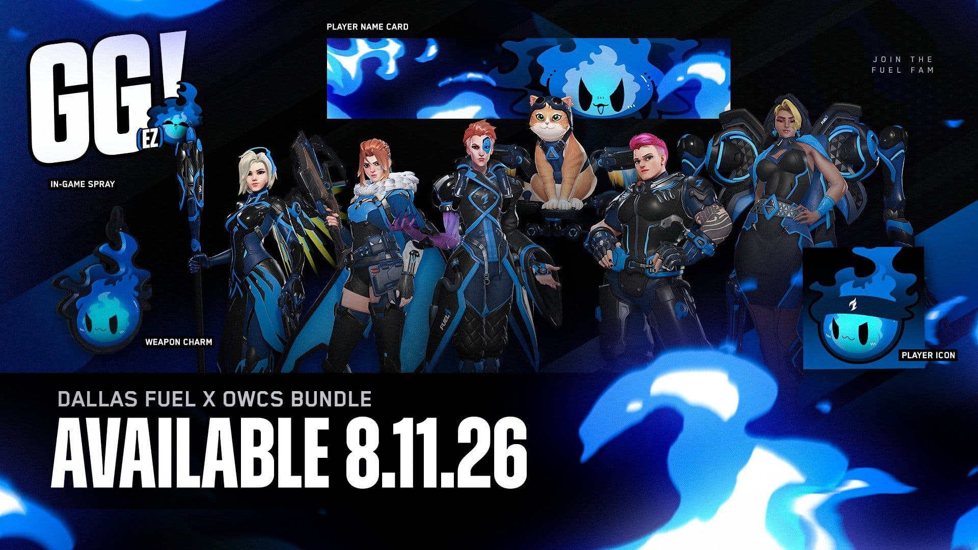 Dallas Fuel OWCS Team Skins