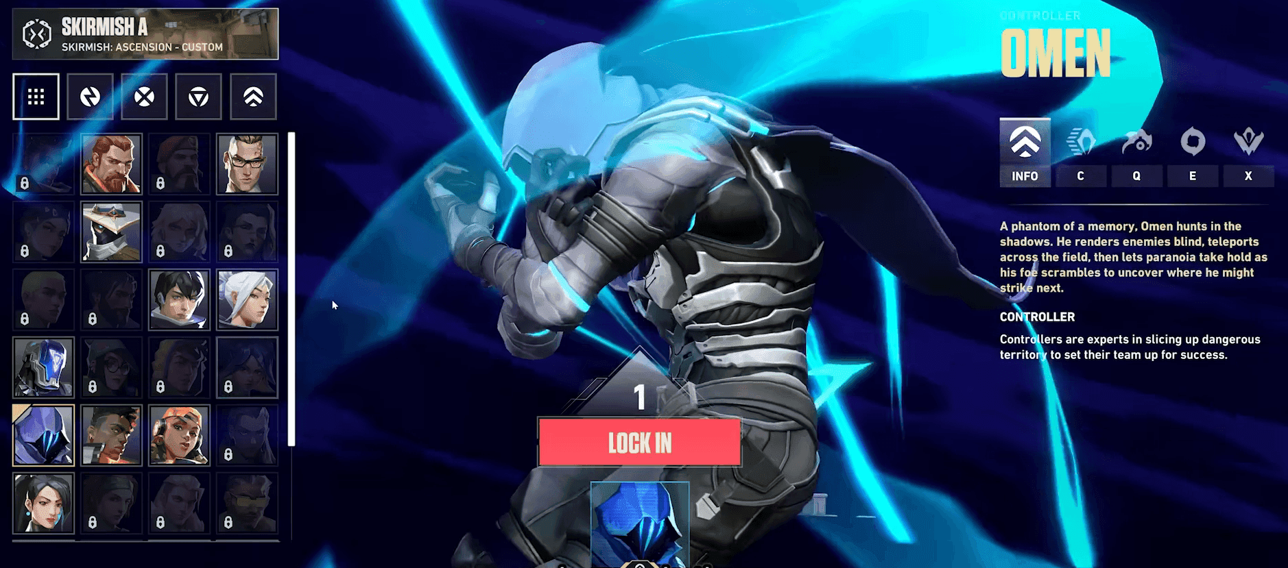 VALORANT Skirmish Agent Roster