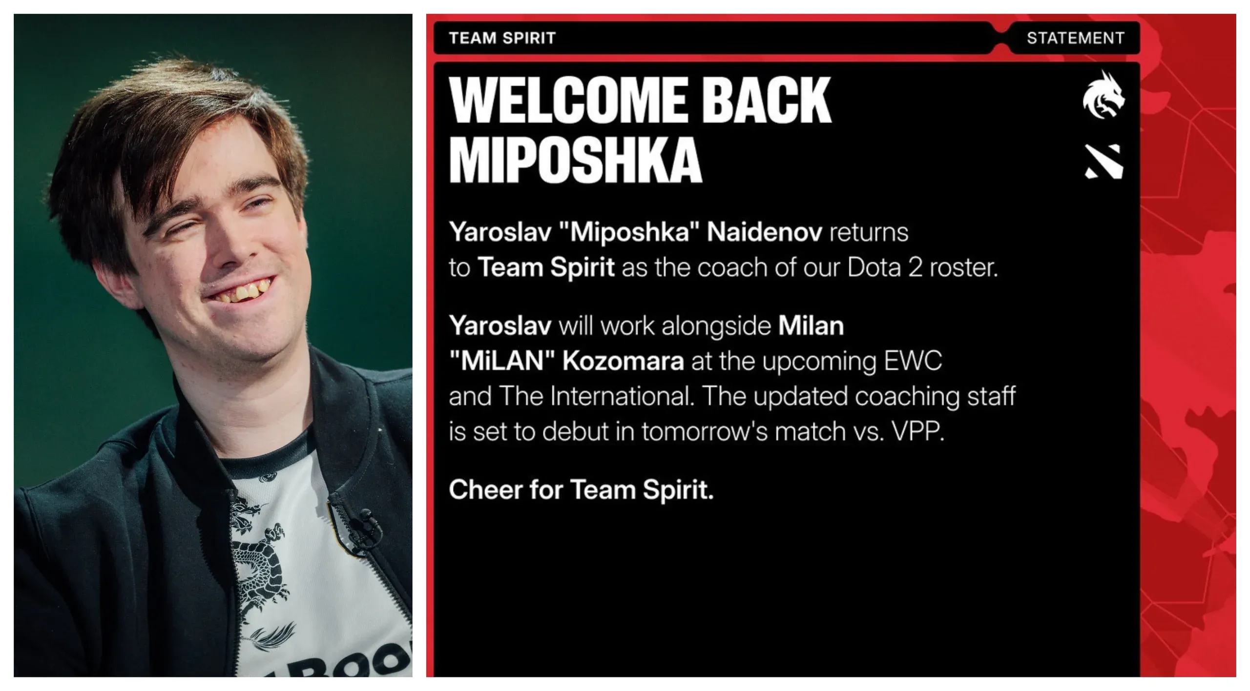 Miposhka Returns To Team Spirit As Coach