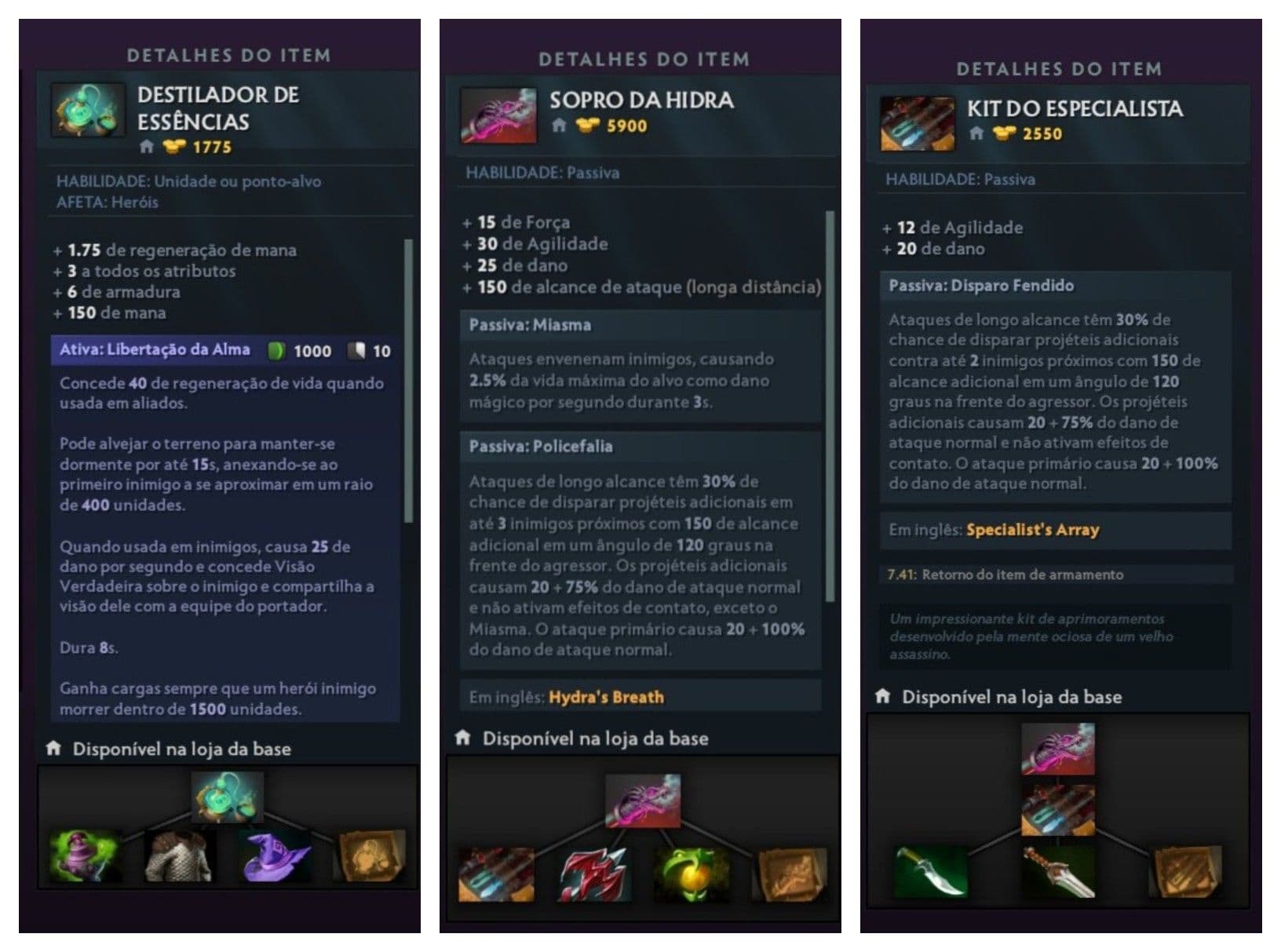 Dos cinco novos itens com receita, três merecem um destaque especial.