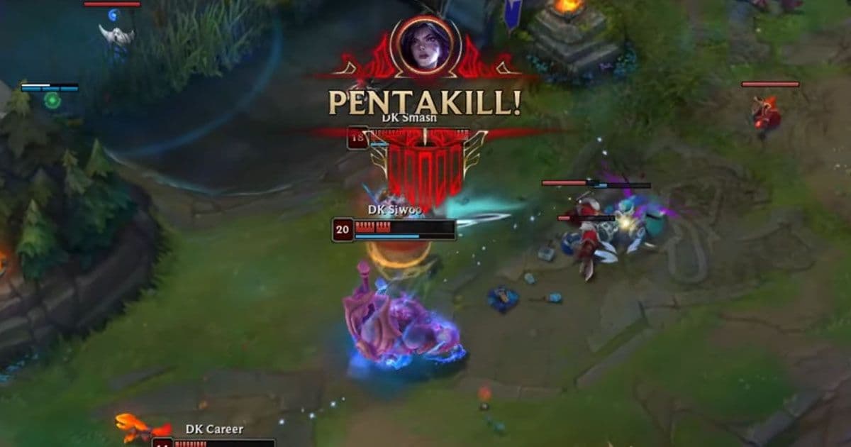 Imagem do Pentakill do Smash no Worlds 2026