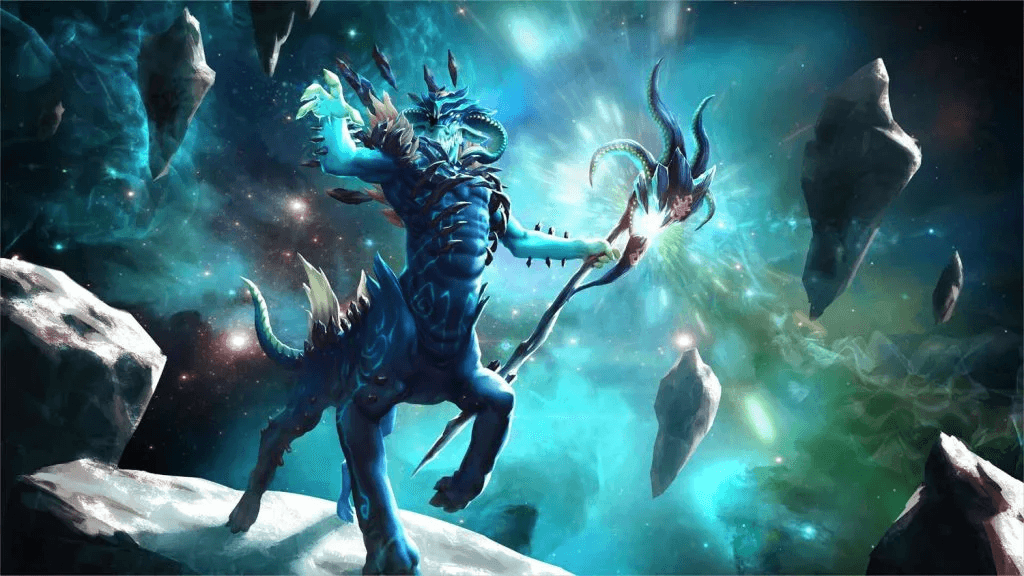 Leshrac é frequentemente conhecido como Disco Goat por causa de sua provocação.(Crédito: Valve)