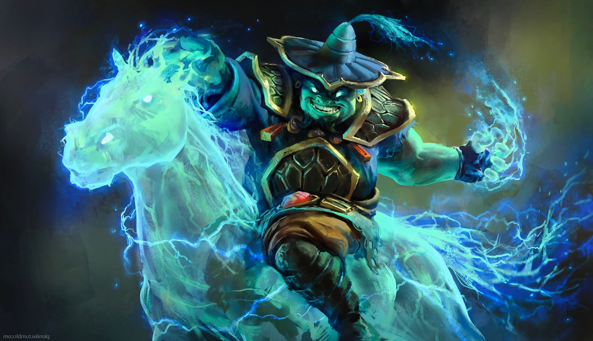 O Storm Spirit tira grande vantagem da sua mobilidade e pula no terceiro lugar.