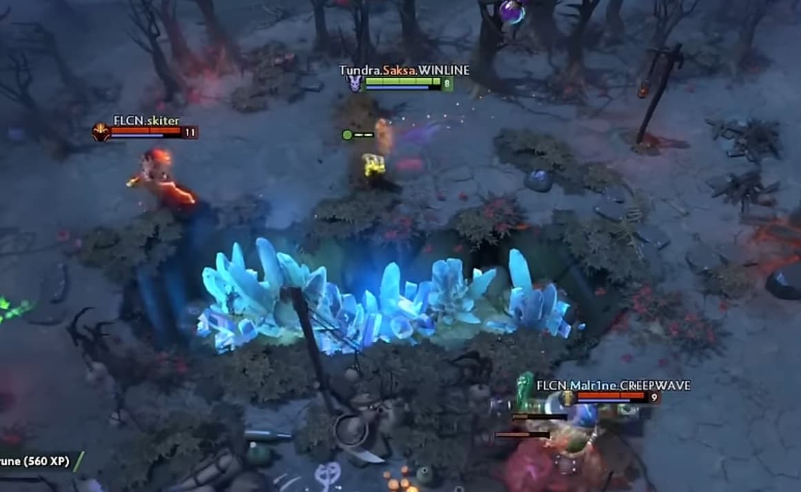 O papel principal no meio do jogo é dar visão.