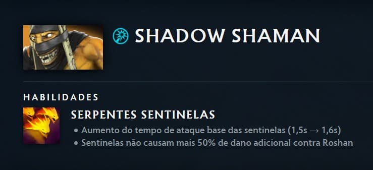 Nerfs no Shadow Shaman na atualização 7.39d.