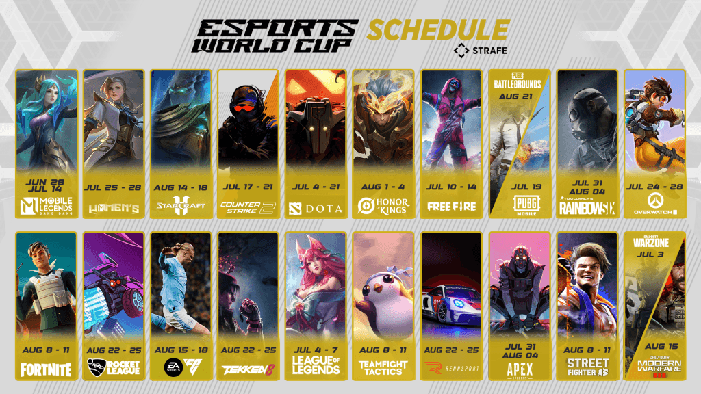 Esports World Cup 2024: Schedule, Format, Games and More - Strafe Esports