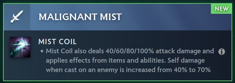 Malignant Mist is technically an old ability.