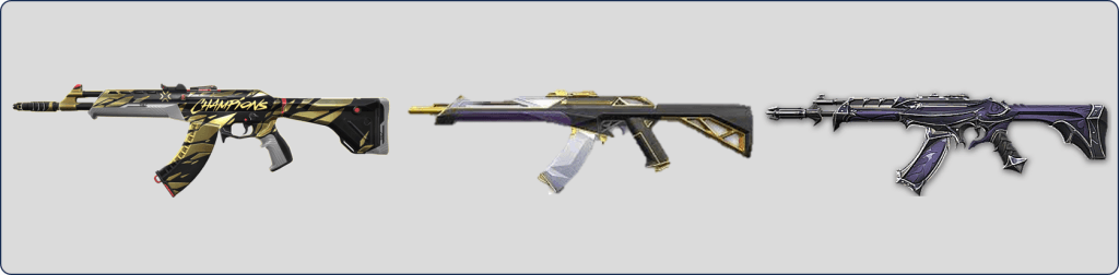 Seleção da Strafe de skins icônicas para o Vandal