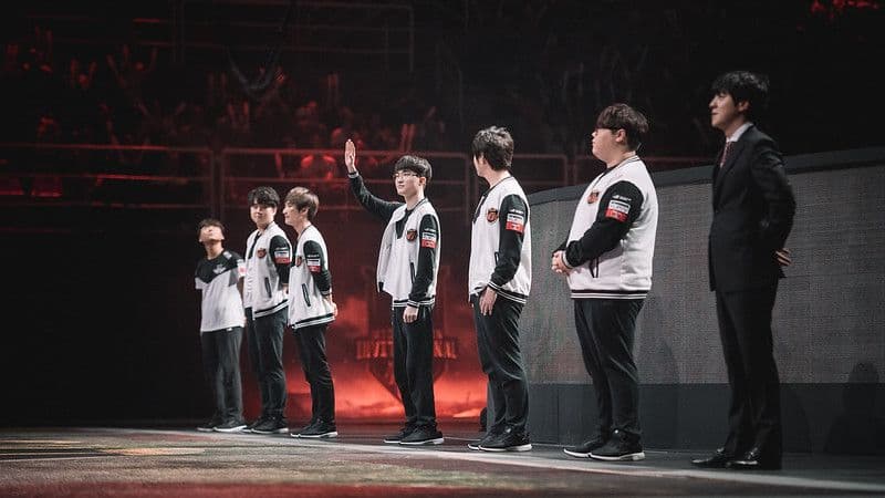 Back-to-back MSI trophy lifts for SKT T1. Credit: Riot Games