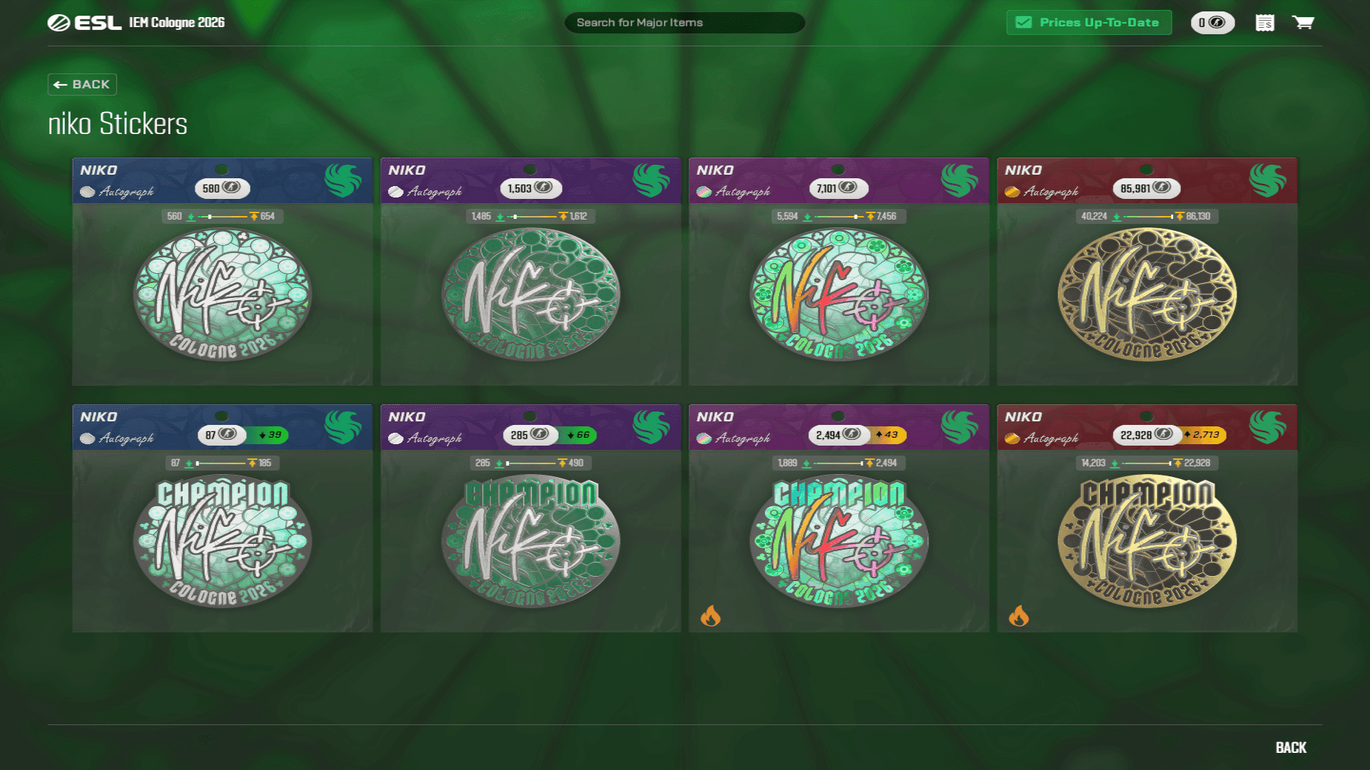 Champion editions for the winners of Cologne. Credit: Valve