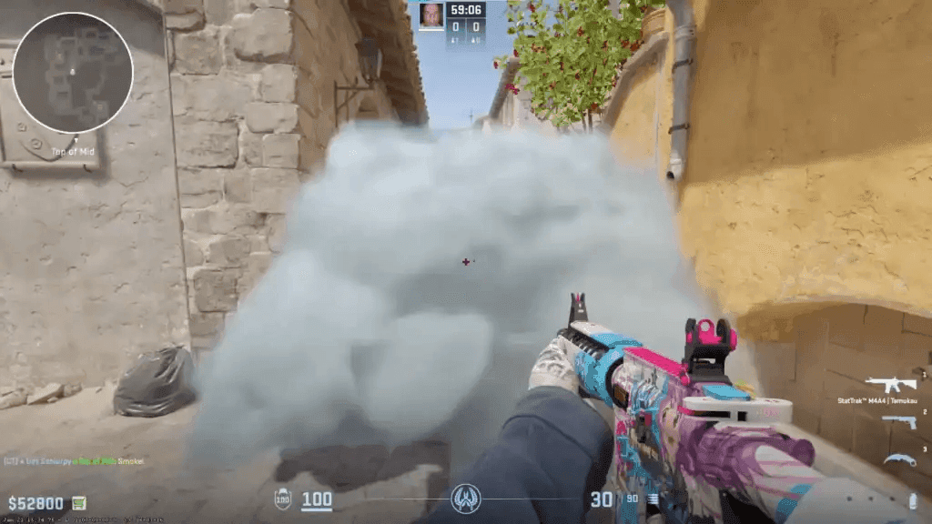 You may be bringing the bigger gun to the fight, but you have to put yourself in the best position to see success. Credit: Valve