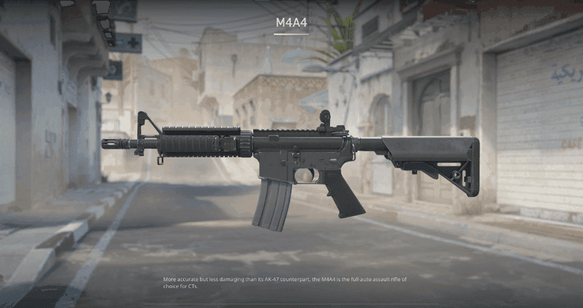 The M4A4 is one of the most popular weapons in CS2. Credit: Valve