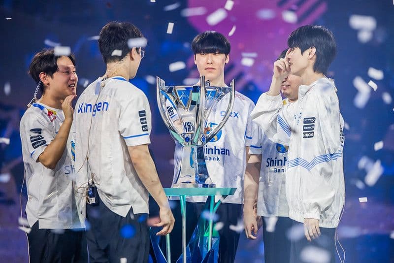 DRX complete the underdog run to win Worlds 2022. Credit: Colin Young-Wolff/Riot Games