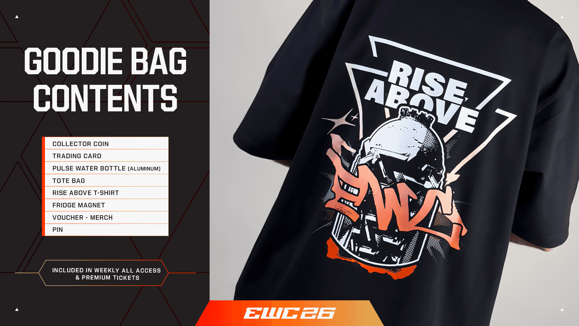 Esports World Cup 2026 Tickets Goodie Bag