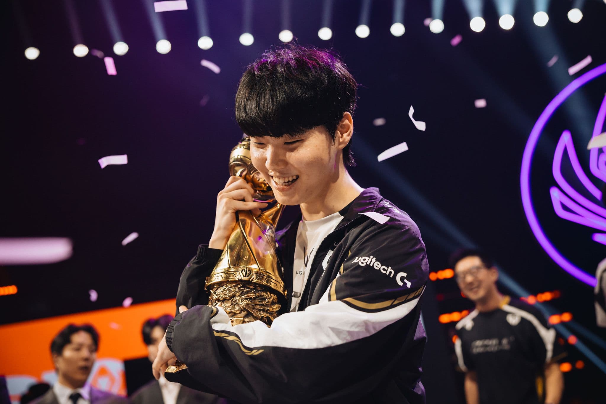 For all of his success, Chovy is still chasing his first Worlds trophy. (Credit: Colin Young-Wolff/Riot Games)