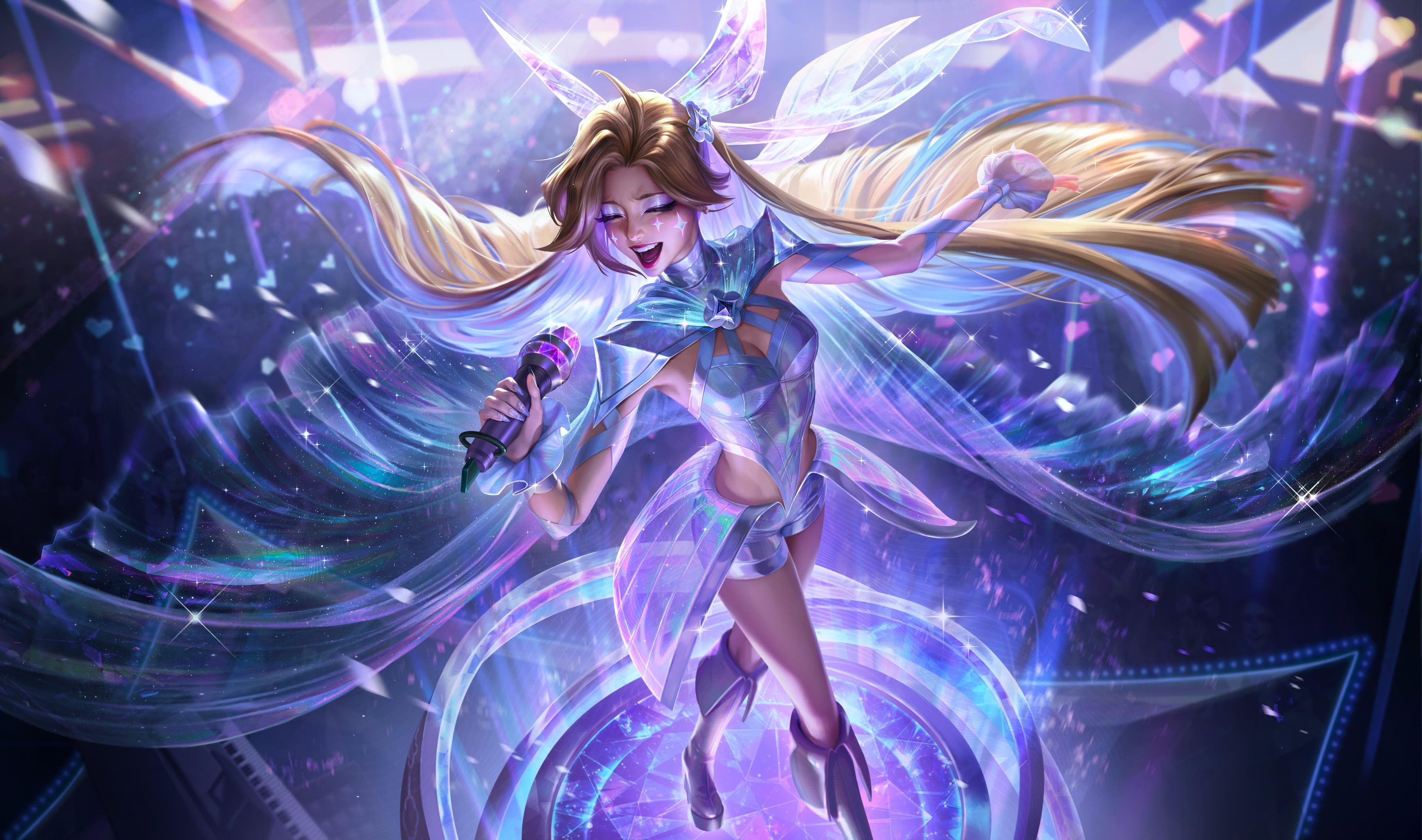 Splash art da Seraphine Canção do Coração