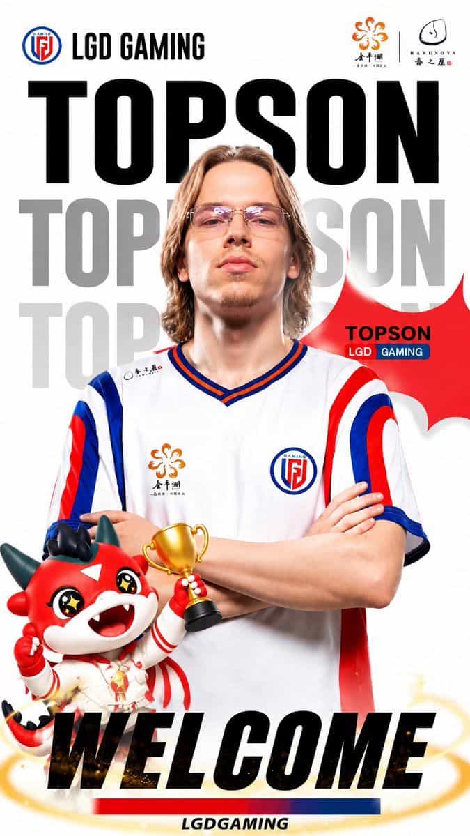 How Will Topson Fit In With LGD Gaming?