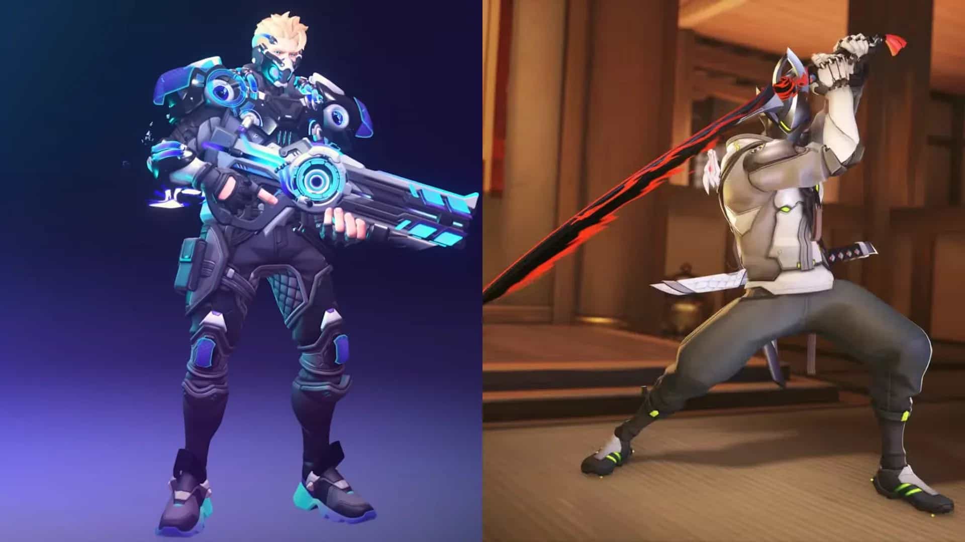 Overwatch Season 2 Mythic Skins: Volted Overdrive Soldier 76 and Genji's Sumi-Ichimonji Weapon Arrive
