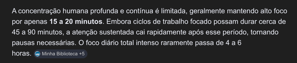Manter a concentração durante tanto tempo é um feito quase sobrehumano.