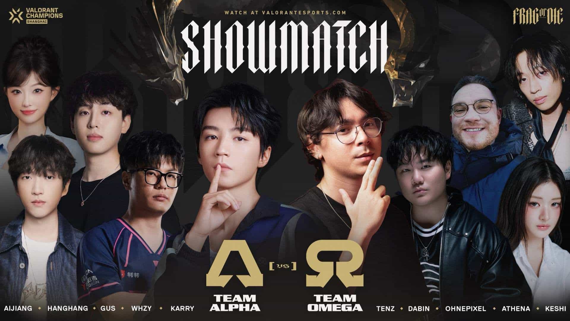 TenZ and ohnePixel to star in VALORANT Champions Shanghai Showmatch