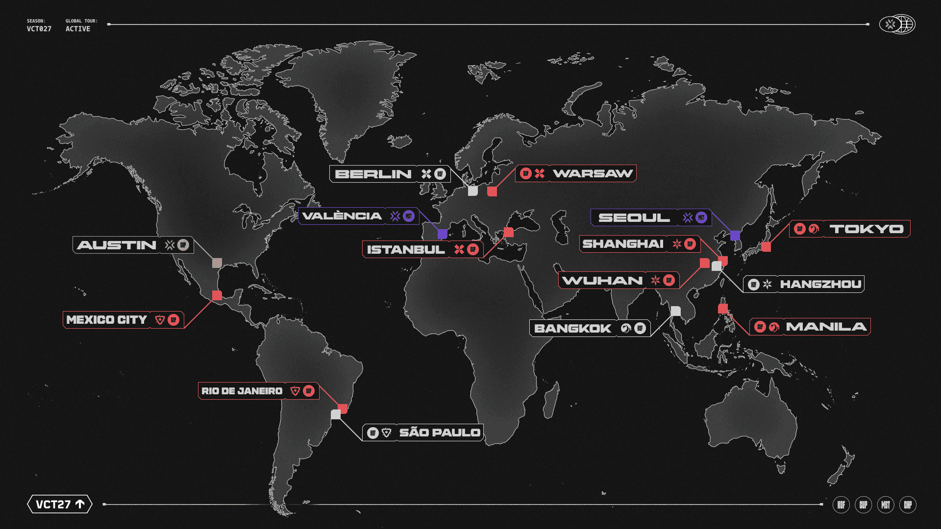 Riot Games Confirms Locations for VCT 2027 Masters and Champions