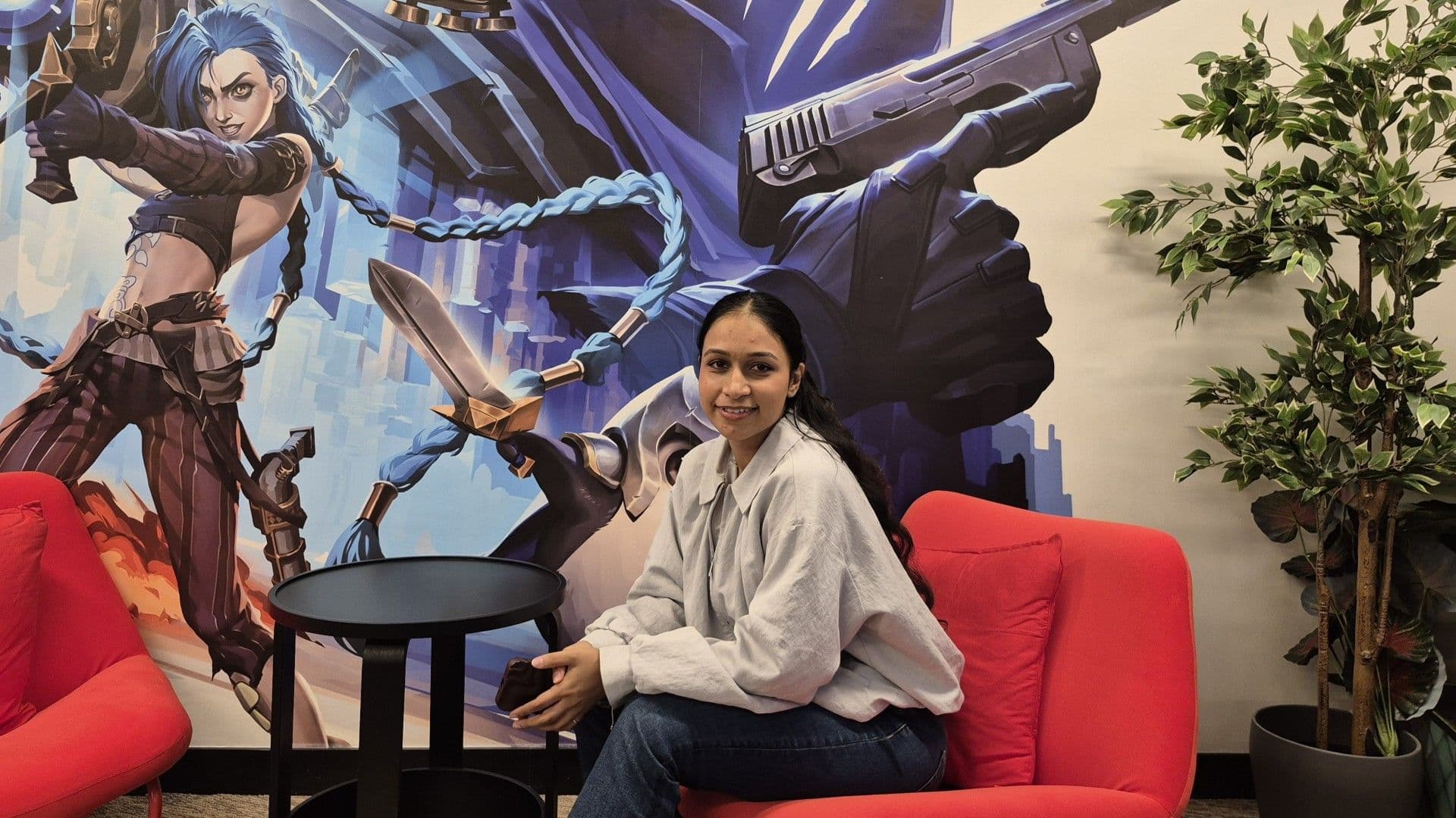Anushka Bhatnagar at the Riot Games India office (Image Source: Kaustavmani Choudhury)