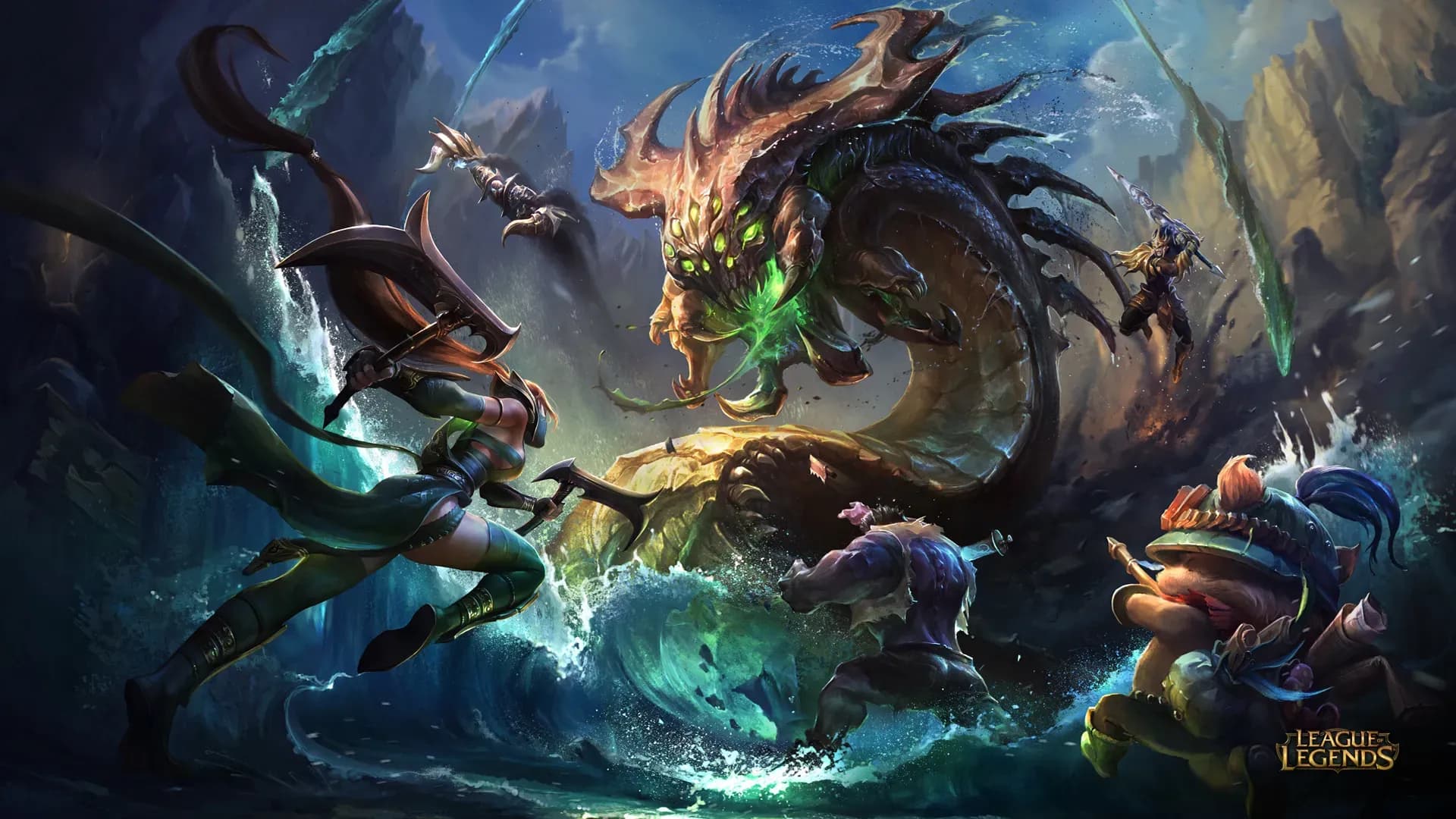 Baron Nashor is no easy target to take down, and requires several members and coordination. Credit: Riot Games