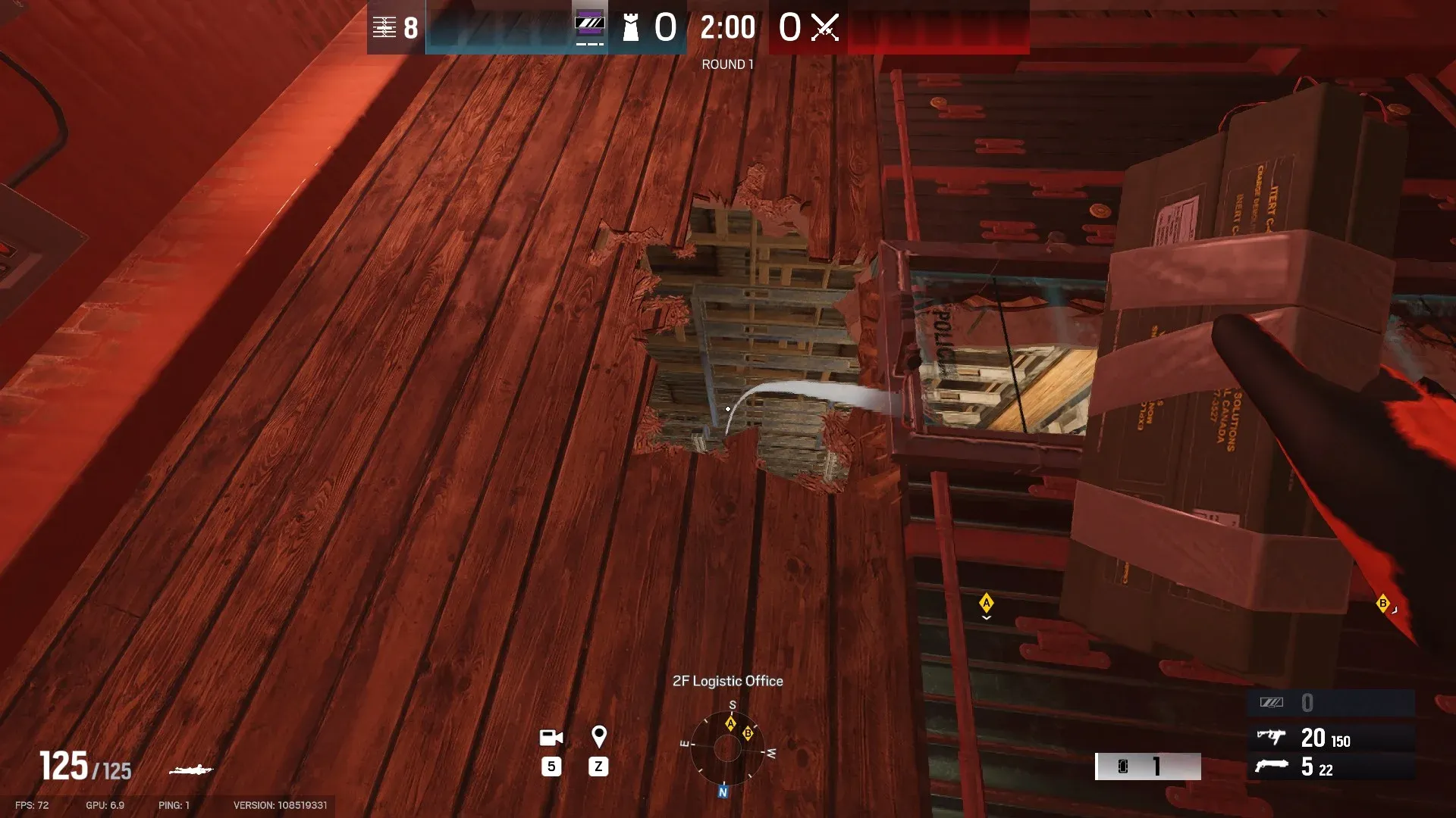Mira is able to throw her C4 through a murder-hole beside a Black Mirror