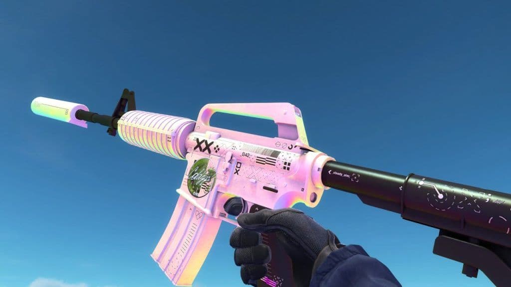 The M4A1-S Printstream was released in December 2020, and remains one of the most popular skins for the weapon due to its clean aesthetics. (Credit: Valve)