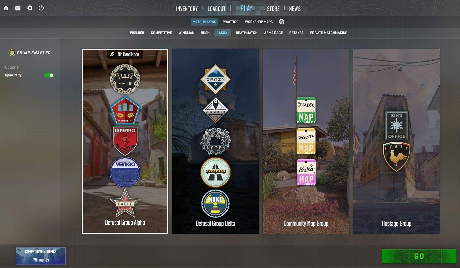New CS2 Big Head Mode in Casual