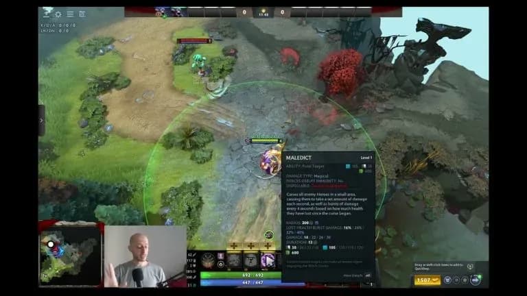 Dota 2 Witch Doctor: Cleft Death vs Malpractice analysis. Credit: Otomo