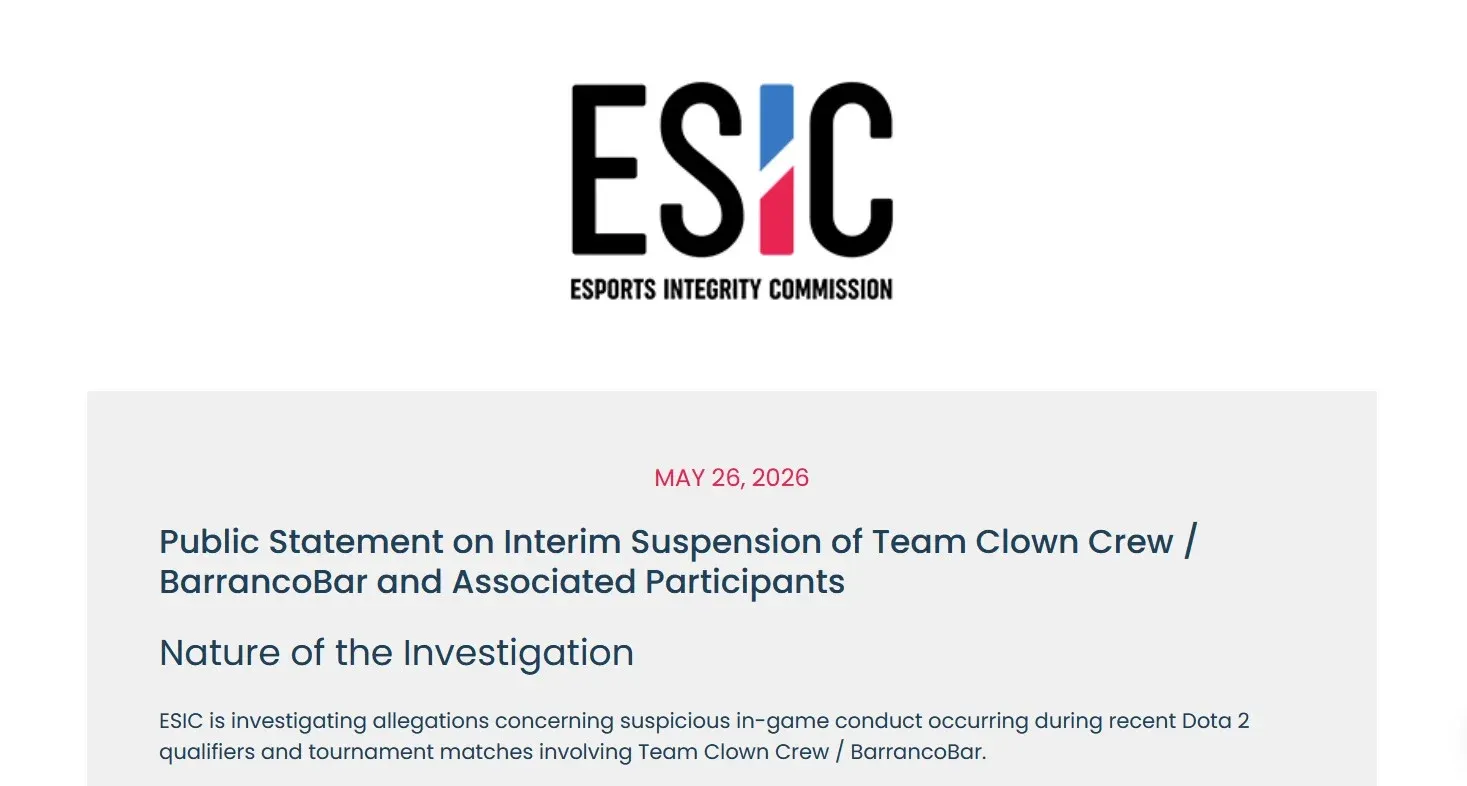 Accel was the one showing suspicious activity but all players will be investigated.