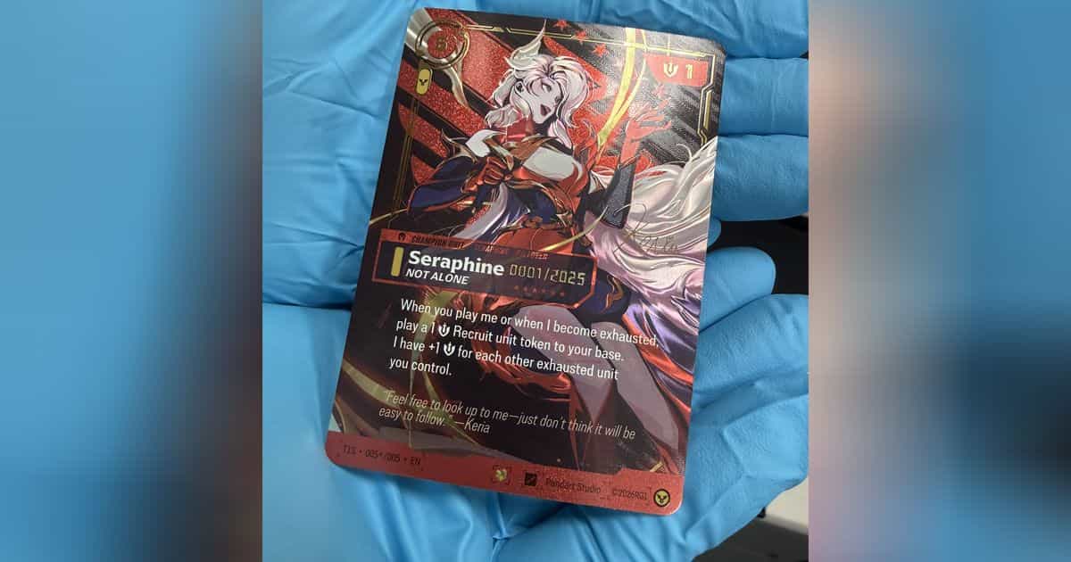 Keria's Seraphine Riftbound Card Sells for Over $100,000