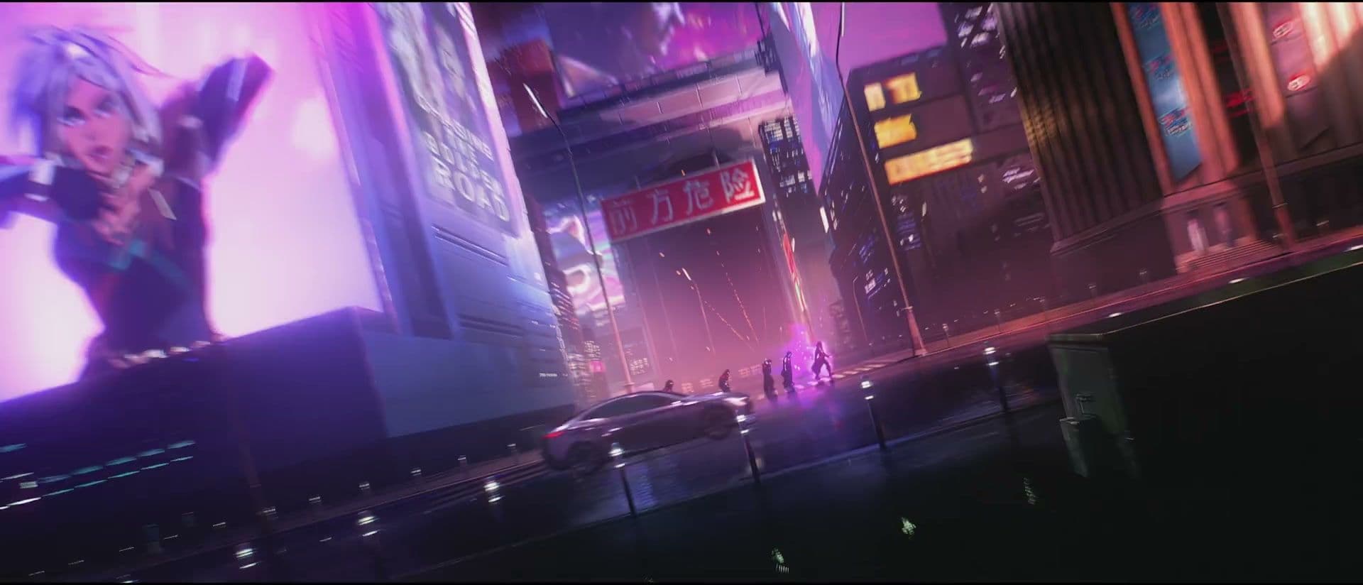 Team posters and a Golden Road sign appear along a city street in the Know My Name video.