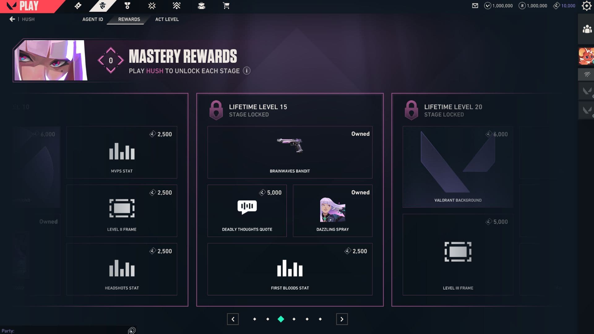 Hush Agent Mastery Pass Level 15 (Photo by Strafe/Riot Games)