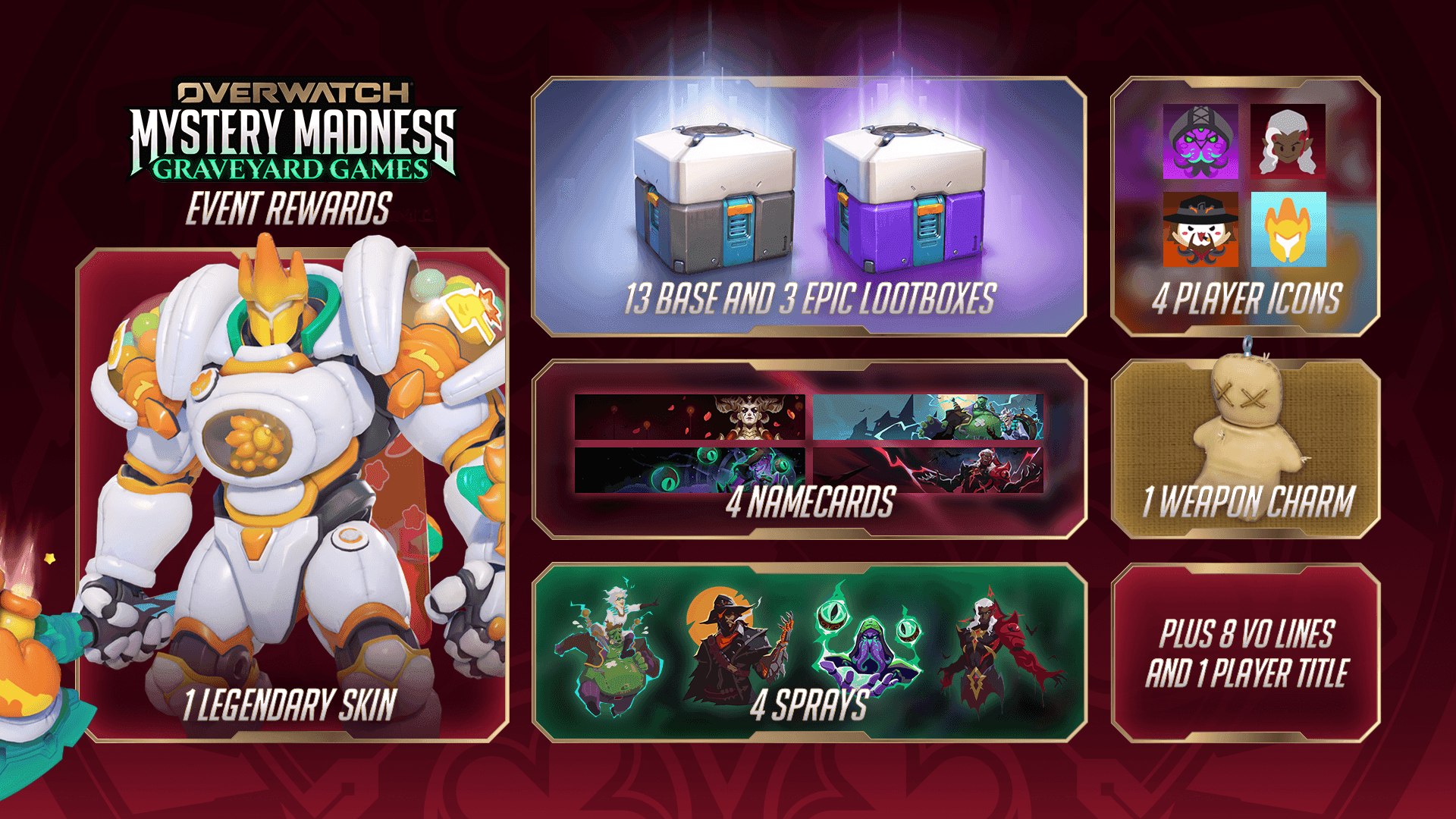 Overwatch Mystery Madness: Graveyard Games Event (Credits: Blizzard Entertainment)