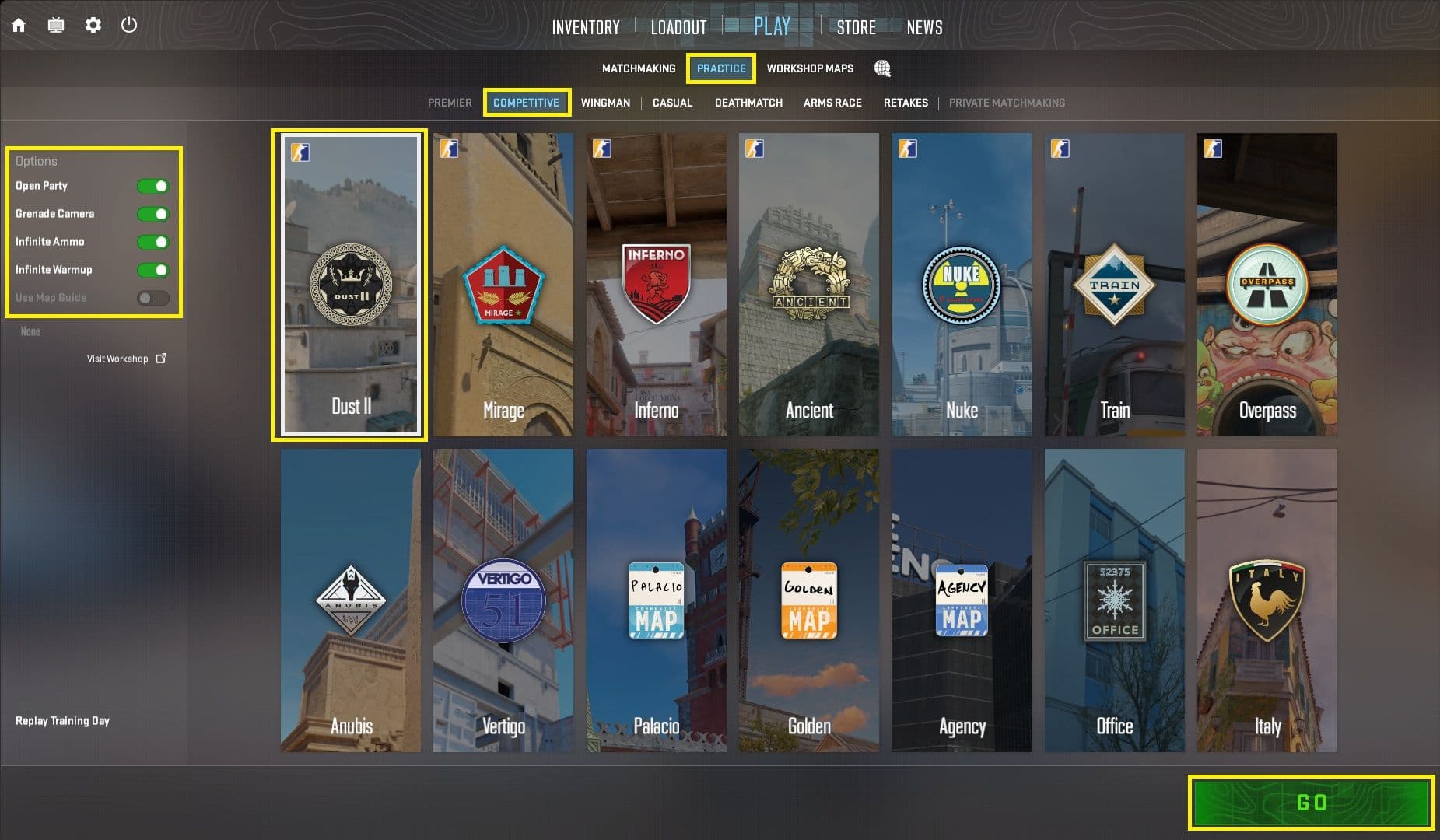 How to Set-Up CS2 Nade Line-up Practice Server