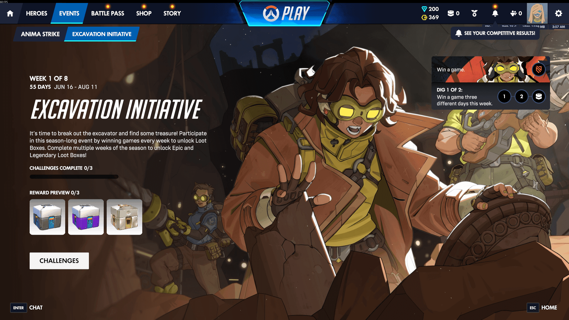 Overwatch Season 3 Anima Strike & Excavation Initiative Events: Challenges, Rewards, and More